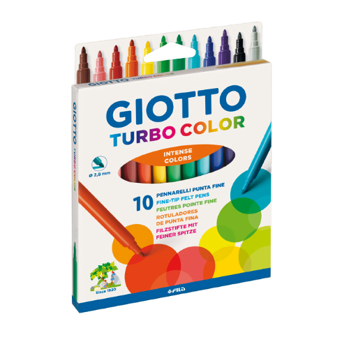 MARCADOR TURBO COLOR X 10 UNIDADES GIOTTO