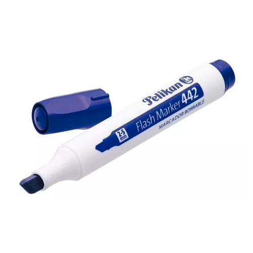 107510 MARCADOR PERMANENTE 412 AZUL X UNIDAD PELIKAN - Imagen 1