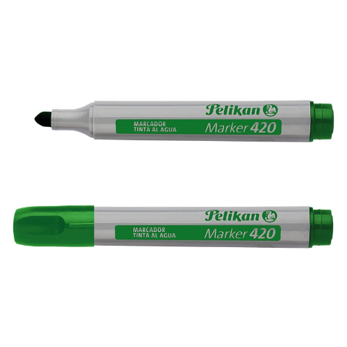 MARCADOR AL AGUA 420 VERDE X UNIDAD PELIKAN