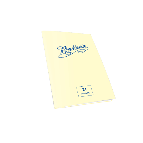 CUADERNO 16X21 TAPA FLEXIBLE X 24 HOJAS RAYADAS RIVADAVIA