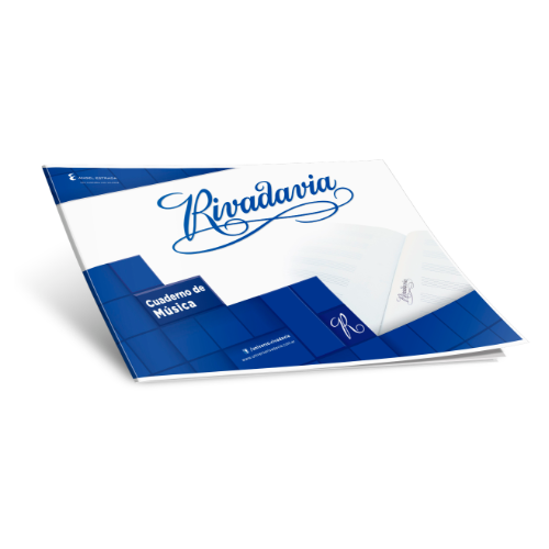 CUADERNO MUSICA TAPA FLEX X 20 HOJAS RIVADAVIA