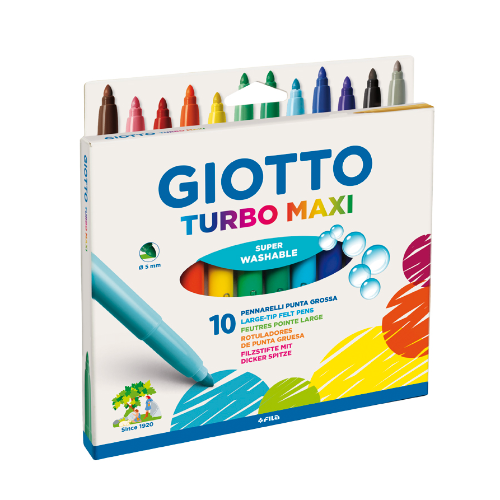 MARCADOR TURBO MAXI X 10 UNIDADES GIOTTO