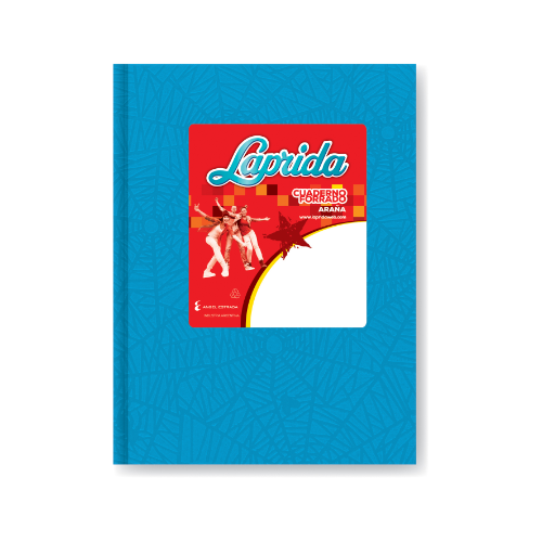 114391 CUADERNO 16X21 TAPA DURA CELESTE X 50 HOJAS RAYADO LAPRIDA - Imagen 1