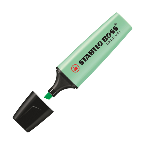 115179 RESALTADOR BOSS PASTEL VERDE MENTA X UNIDAD - Imagen 1