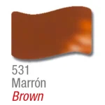 BARNIZ VITRAL X 37 ML MARRON ACRILEX - Imagen 2