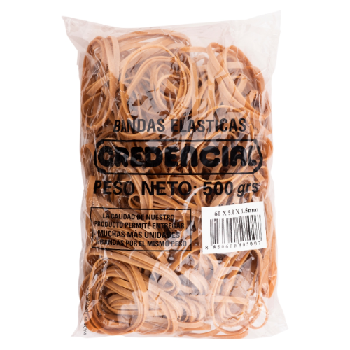 118735 BANDA ELASTICA X 500 GR 60 MM ANCHA - Imagen 1