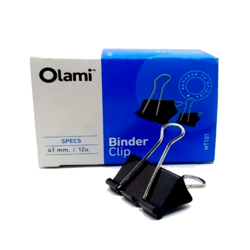 APRIETA PAPEL BINDER 41 MM X 12 UNIDADES OLAMI