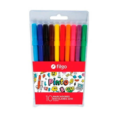 MARCADOR PINTO 2210 ESTUCHE X 10 UNIDADESFILGO FILGO