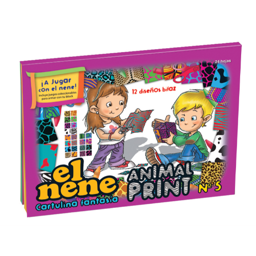 126188 BLOCK N°5 DIBUJO ANIMAL PRINT X 24 HOJAS EL NENE - Imagen 1
