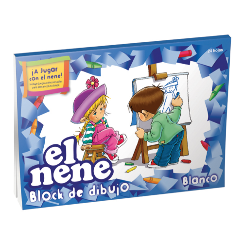 126203 BLOCK DIBUJO N°5 BLANCO X 24 HOJAS EL NENE - Imagen 1