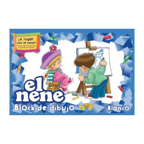 BLOCK N°6 DIBUJO BLANCO X 24 HOJAS EL NENE