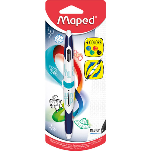 BOLIGRAFO MEDIO 4 COLORES BLISTER   MAPED