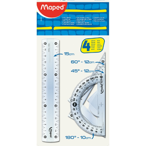 126699 CONJUNTO GEOMETRICO 4 PIEZAS MINI KIT ECO 15 CM MAPED - Imagen 1