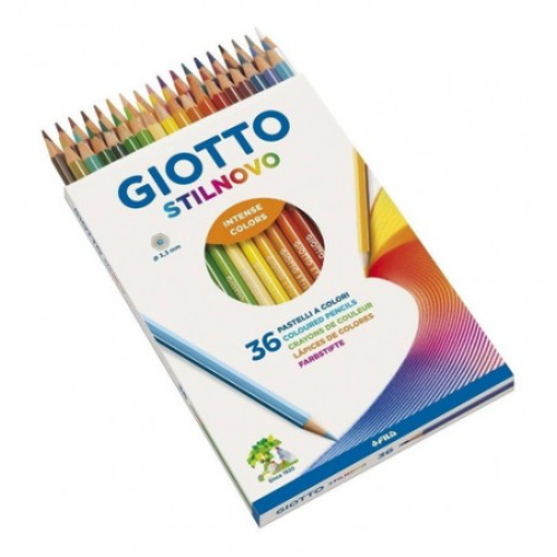 LAPIZ COLOR X 36 UNIDADES LARGO STILNOVO GIOTTO