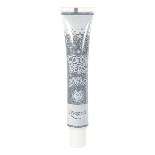 128264 ADHESIVO GLITTER PLATA TUBO X 50 ML DSC - Imagen 1