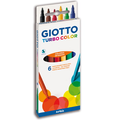 MARCADOR TURBO COLOR X 6 UNIDADES GIOTTO
