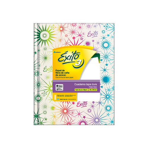 CUADERNO 19X24 TAPA DURA FANTASIA X 48 HOJAS EXITO