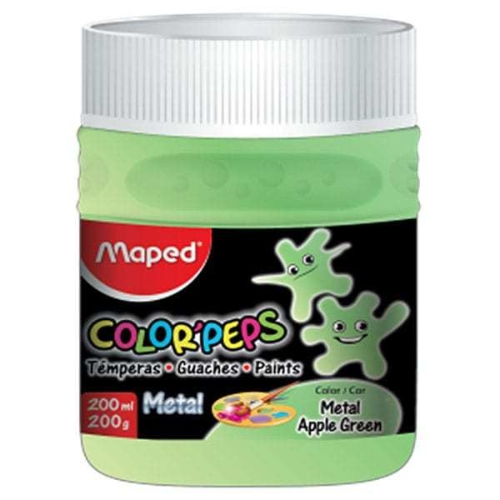 TEMPERA POTE APPLE GREEN METAL X 200 GR   MAPED