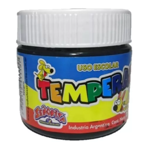 132928 TEMPERA POTE NEGRO X 250 GR - Imagen 1