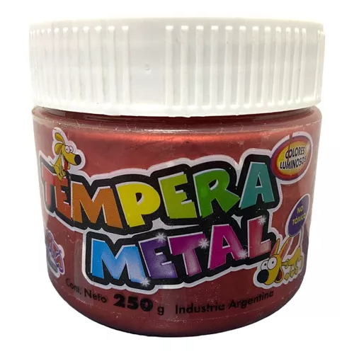 132930 TEMPERA POTE ROJO METAL X 250 GR - Imagen 1