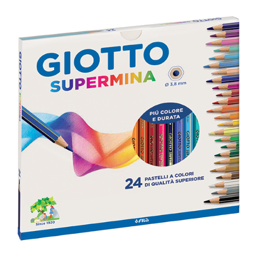 LAPIZ COLOR X 24 UNIDADES SUPERMINA GIOTTO