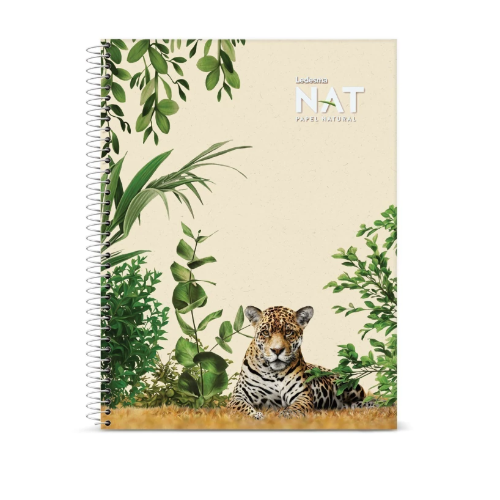 133141 CUADERNO 22X29 CON ESPIRAL TAPA BLANDA LINEA NATURAL X 70 HOJAS RAYADAS NAT - Imagen 1