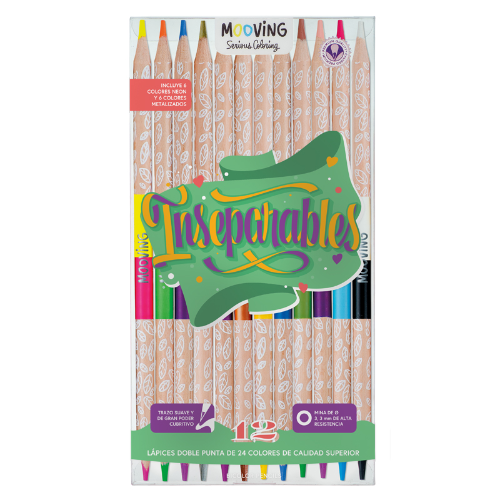 134760- LAPICES COLORING BICOLOR X 12 MOOVING - Imagen 1