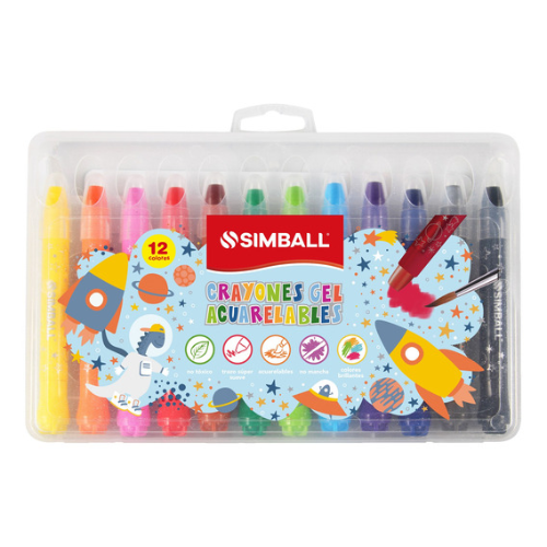 135185 CRAYONES GEL ACUARELABLES X 12 UNIDADES - Imagen 1