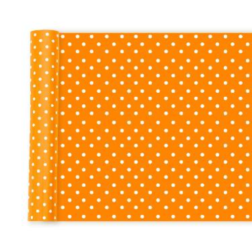 135569 PAPEL FORRAR LUNARES NARANJA AJMECHET - Imagen 1