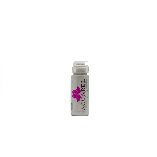 ACRILICO DECORATIVO X 60 CC PLATA PERLADO ACUAREL