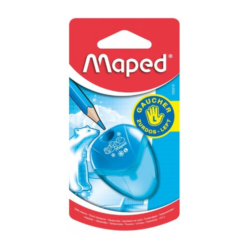 SACAPUNTA PLASTICO IGLOO 1 ORIFICIO ZURDOS BLISTER   MAPED