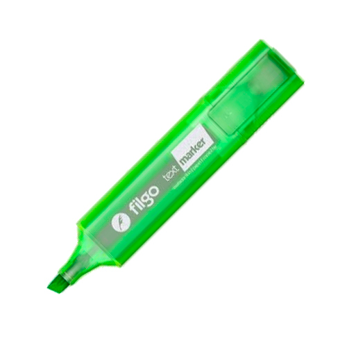 RESALTADOR FLUO VERDE TEXT MARKER FILGO