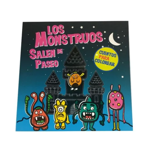 138425 LIBRO DE CUENTOS PARA COLOREAR LOS MONSTRUOS SALEN DE PASEO - Imagen 1