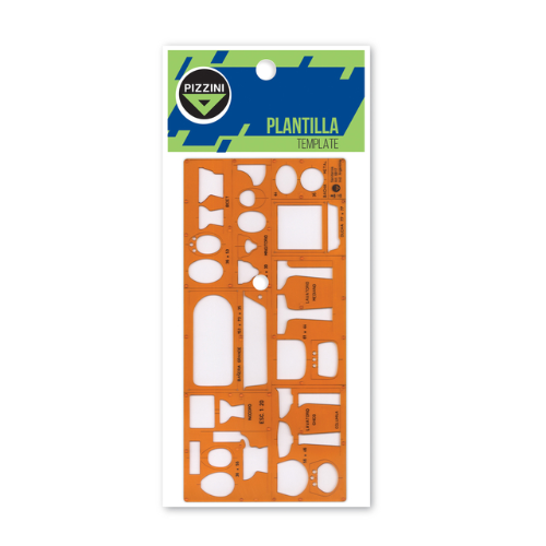 PLANTILLA SANITARIOS ESCALA 1:50 PIZZINI