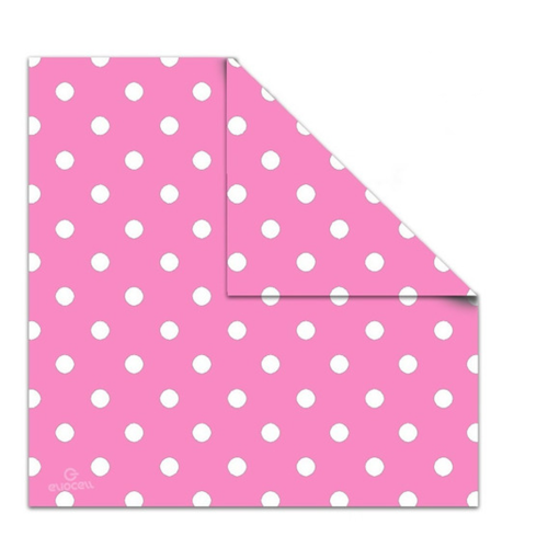 139510 PAPEL FORRAR LUNARES ROSADO AJMECHET - Imagen 1