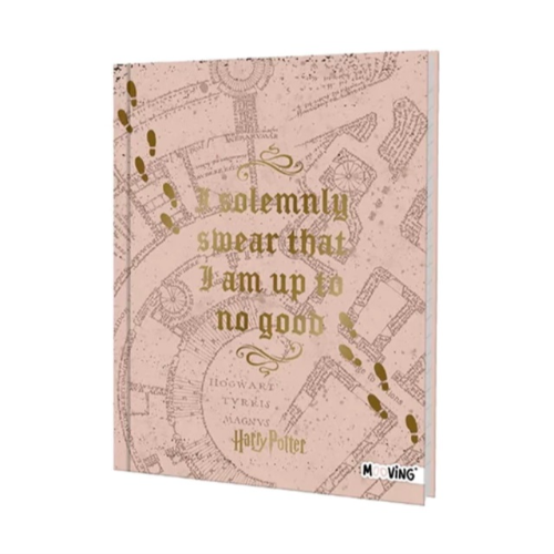 140143 CUADERNO 16X21 TAPA DURA COSIDO HARRY POTTER X 48 HOJAS MOOVING - Imagen 1