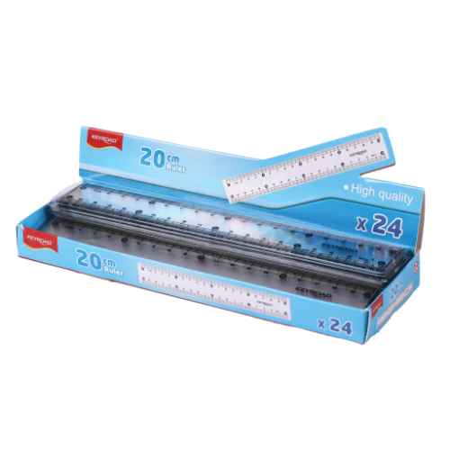 140221 REGLA 20 CM PLASTICA KEYROAD - Imagen 1