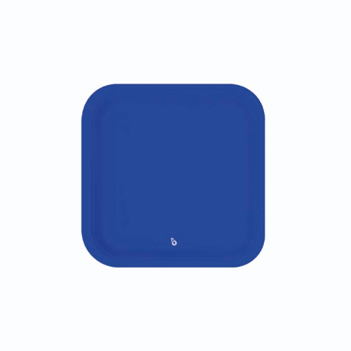140705 PLATOS X 8 UNIDADES CUADRADO CHICO AZUL - Imagen 1