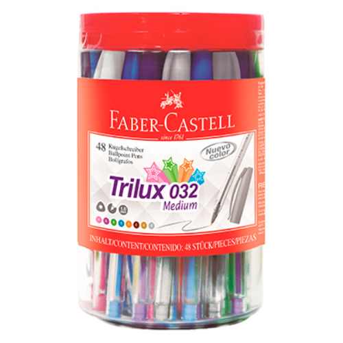 141137 BOLIGRAFO TRILUX 032 POTE X 48 UNIDADES FABER - Imagen 1