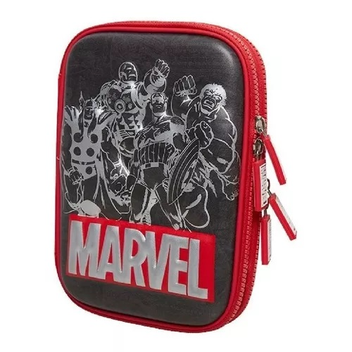 141658 CARTUCHERA 2 CIERRES EVA MARVEL MOOVING - Imagen 1