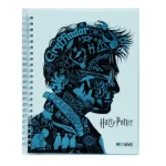 CUADERNO 16x21 TAPA DURA CON ESPIRAL HARRY POTTER X 80 HOJAS MOOVING - Imagen 2