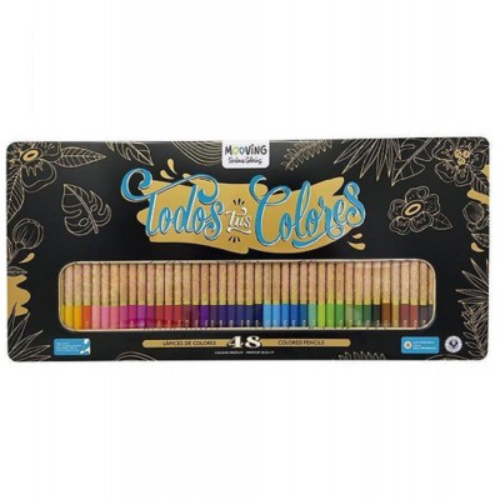 141891 LAPICES COLORING LATA x 48 MOOVING - Imagen 1