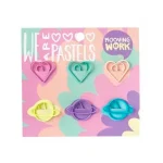 BROCHE CLIP CON FORMAS X 6 UNID PASTEL MOOVING