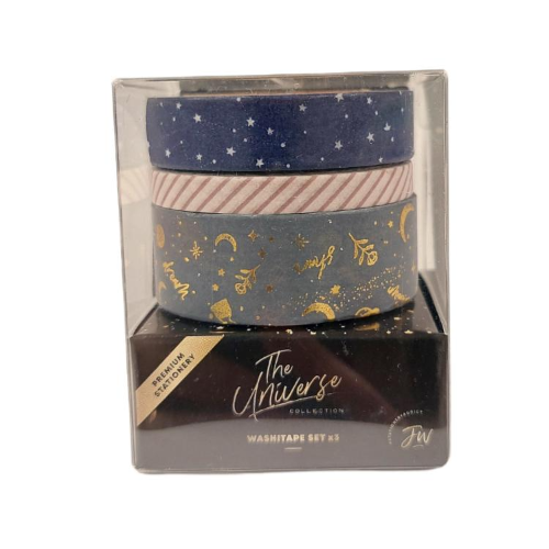 143684 WASHI TAPE X 3 UNIDADES UNIVERSE FW - Imagen 1
