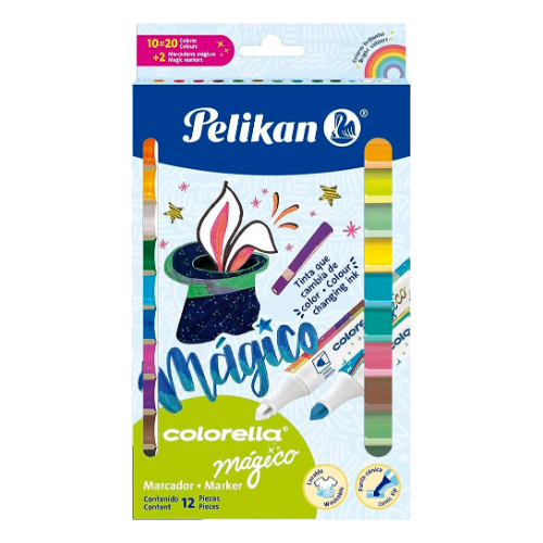 MARCADOR COLORELLA MAGICO X 12 UNIDADES PELIKAN