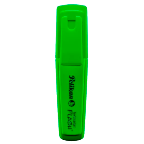 RESALTADOR FLUO VERDE FLASH X UNIDAD PELIKAN