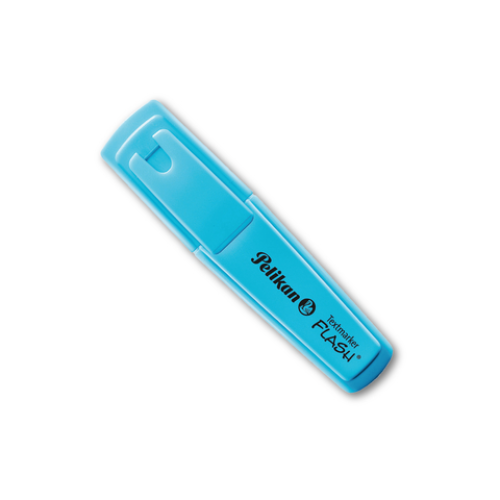 RESALTADOR FLUO CELESTE FLASH X UNIDAD PELIKAN