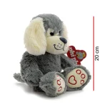 PELUCHE PERRO 20 CM CON CORAZON TE AMO - Imagen 2