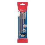 LAPIZ NEGRO CON GOMA HB NAVY BLISTER X 3