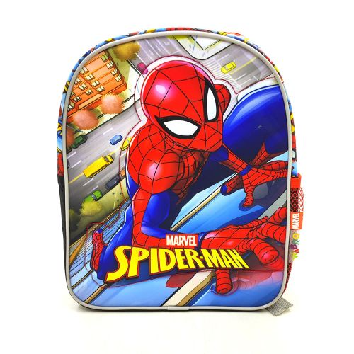 146791 MOCHILA CARRO 12 PULGADAS SPIDERMAN MARVEL BUILDING LINE DSC - Imagen 1